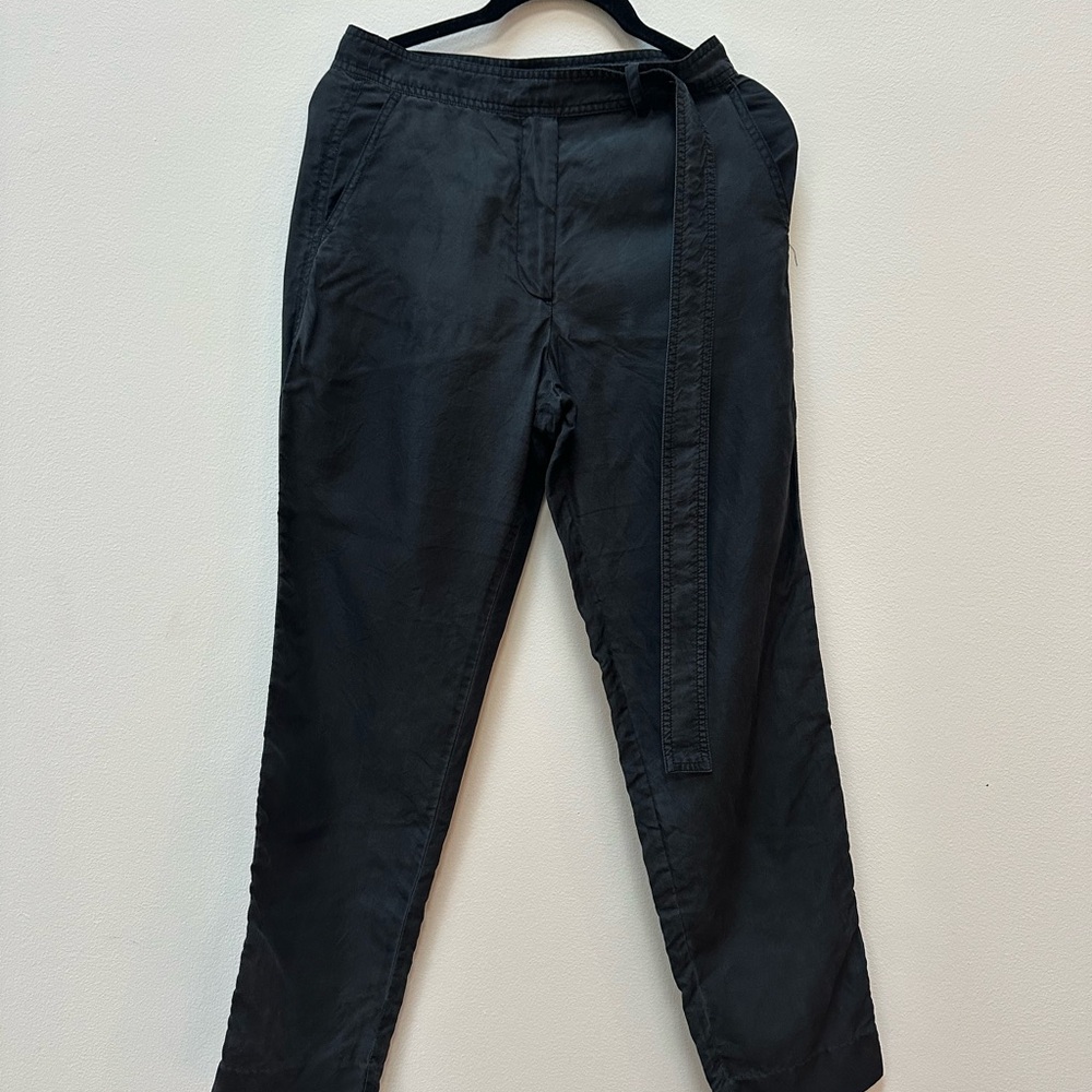 Robert Rodriguez Black Silk Chinos